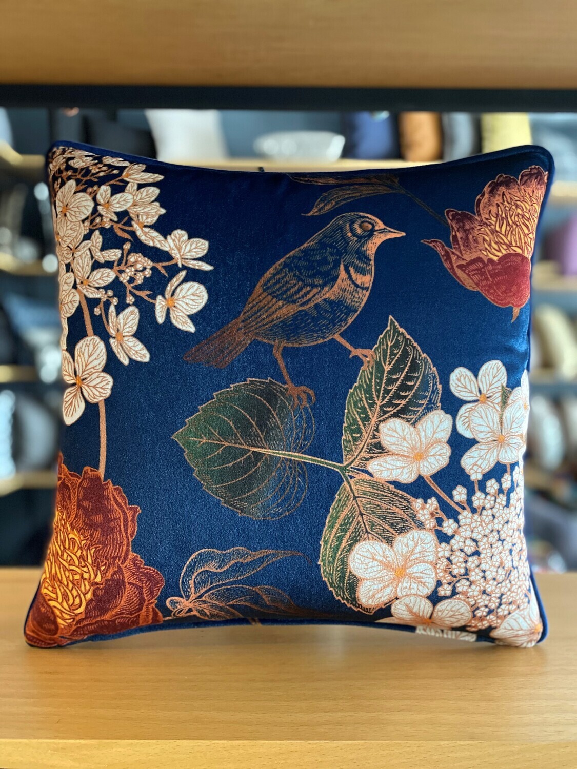 Vogue9372 Navy Blue Pillow Covers Throw Pillows Canada