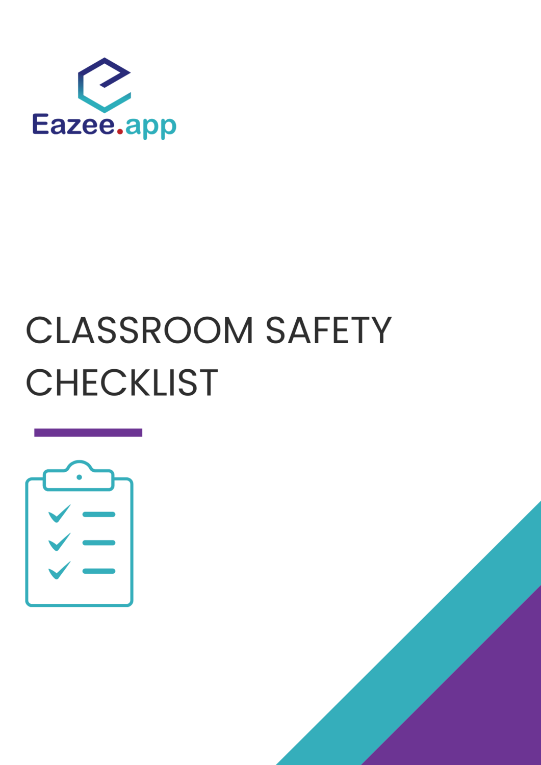 Classroom Safety Checklist