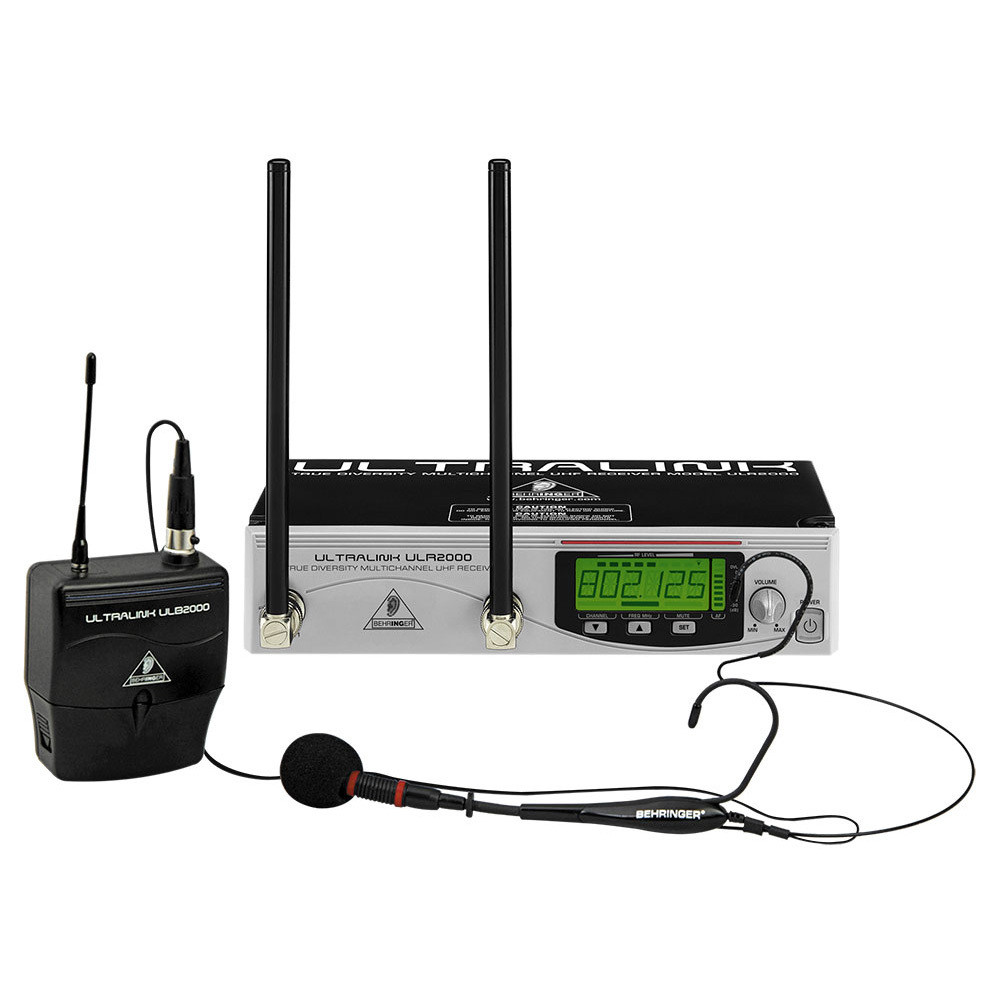 Behringer UL2000B UHF True Diversity Headset Mic UHF Headet Wireless