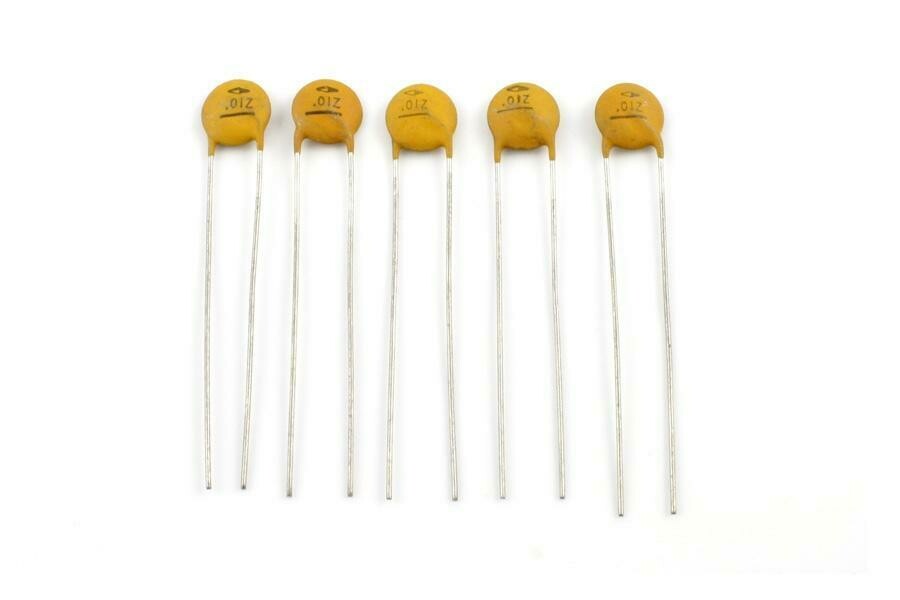 .01 MFD Ceramic Disc Capacitors pack of 5