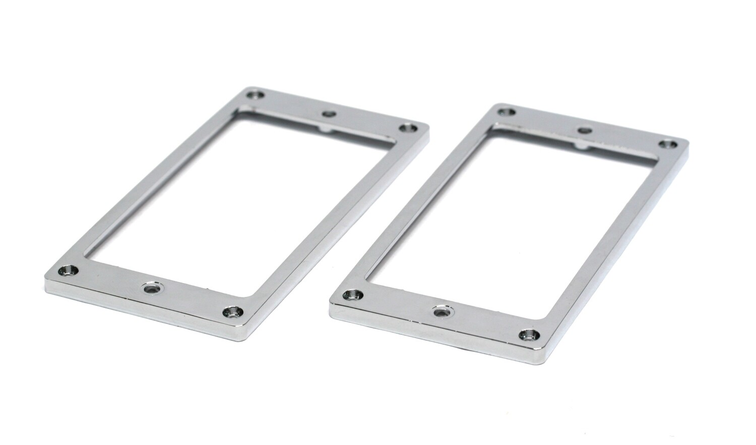 2 x Metal Humbucking Pickup Ring Set Chrome & Mounting Screws