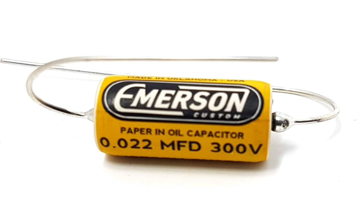 1 x Emerson Paper in Oil Capacitors 0.022uf 300v (yellow) 2019 Classic