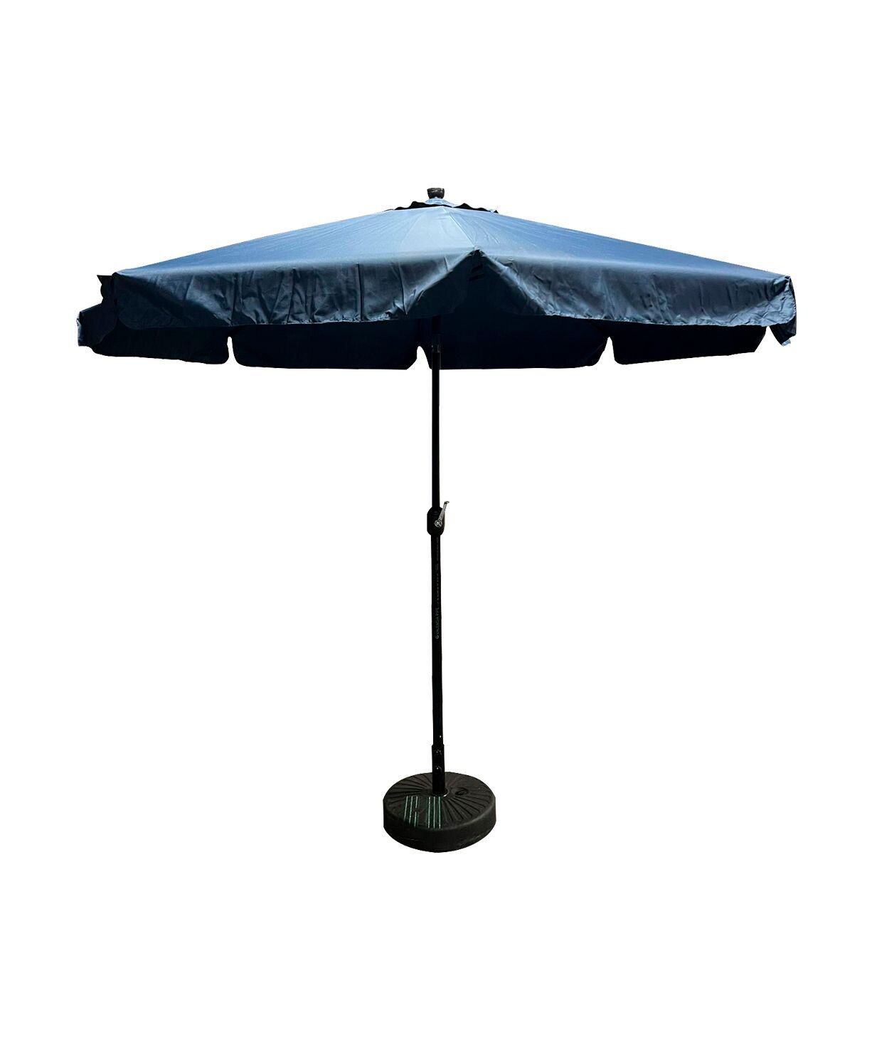 Navy Patio Umbrella Overlap