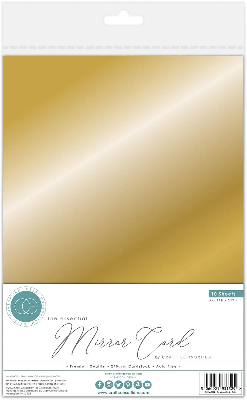 Mirror Cardstock Gold