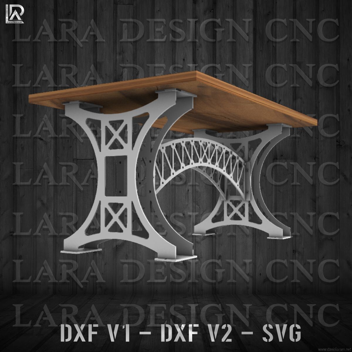 TRESTLE TABLE PLAN DXF v1 DXF v2 SVG PDF