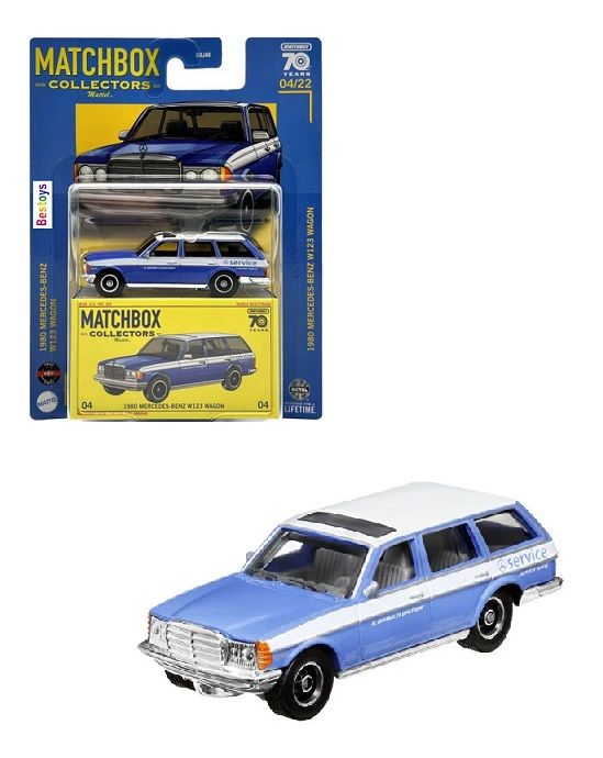 Voiture Miniature Matchbox - Mercedes-Benz W123 Break 1980 - Édition Collector 2023 (04/22) - Neuf