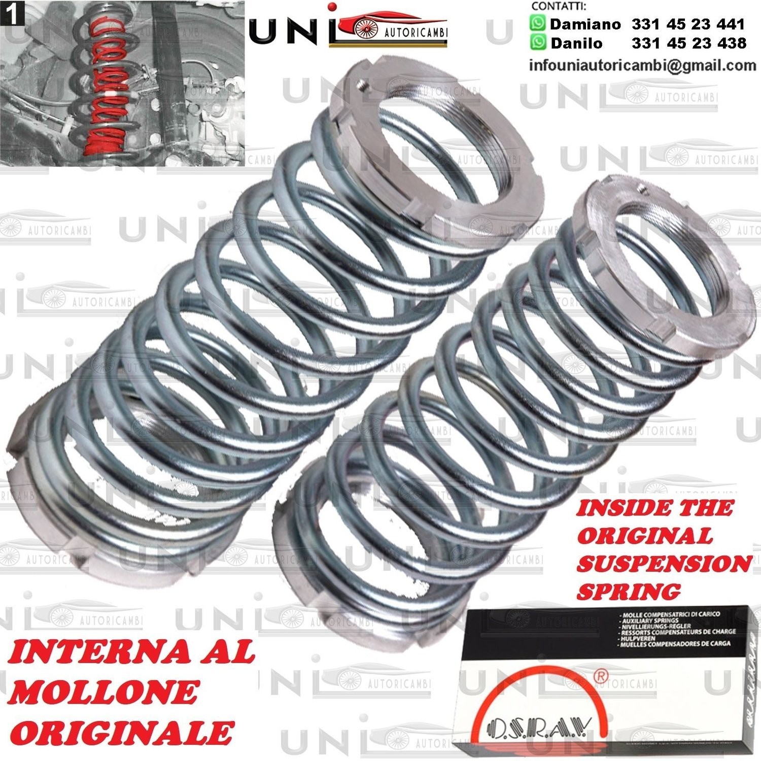Molla Autotelaio SACHS 994 375 Per Audi A4 B8 Avant (8K5) 2007-2017 - Assale Posteriore