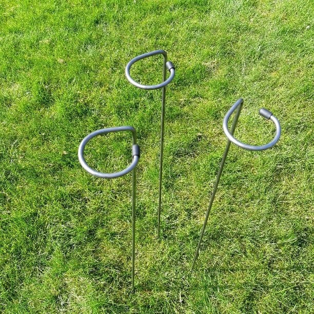 Loop Plant Support Stake 80 cm tall 3 pack