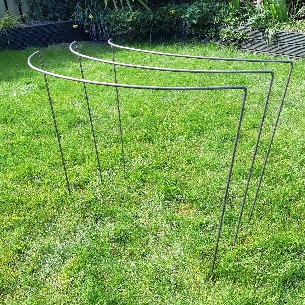 Large Curved Plant support 3 pack 6mm mild steel Special Offer
