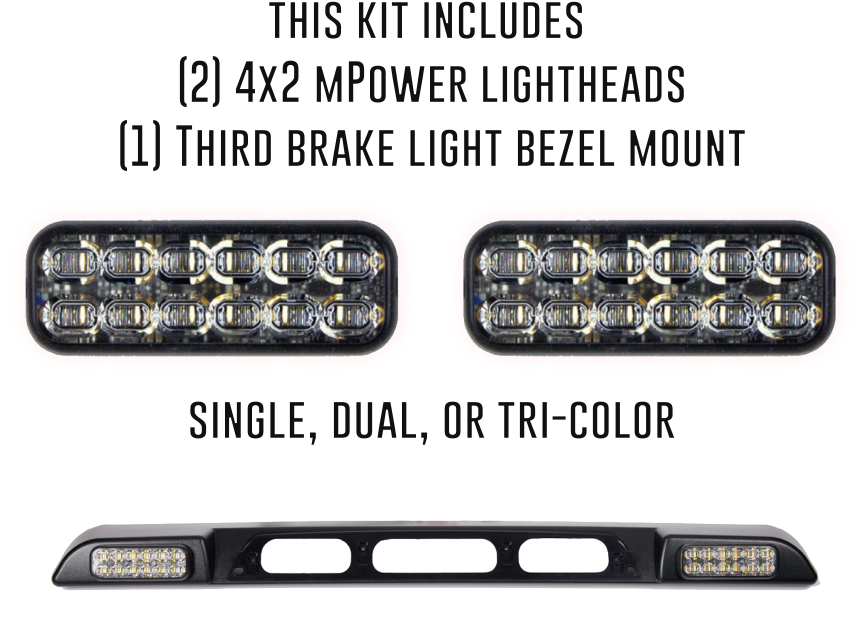 SoundOff Signal mPower 3rd Brake Light Chase light Strobe/Flood Kit ...