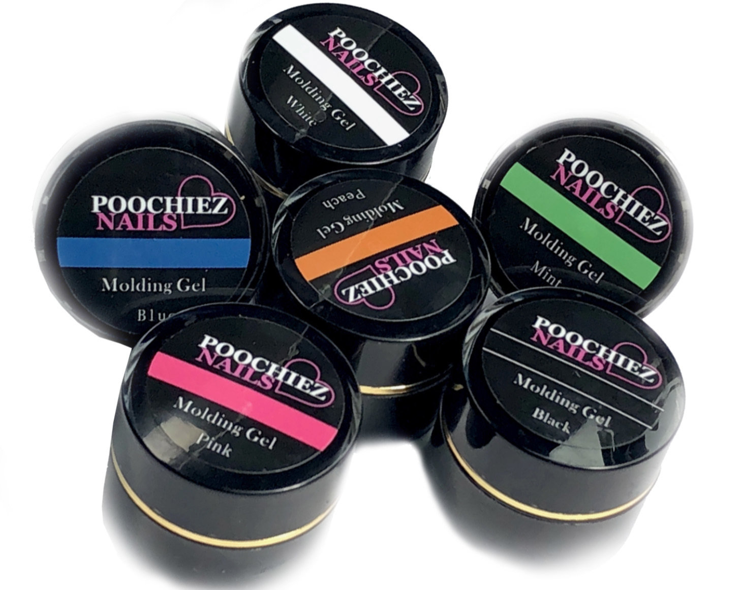 POOCHIEZ NAILS MOLDING GEL GET ALL 6 10G EACH