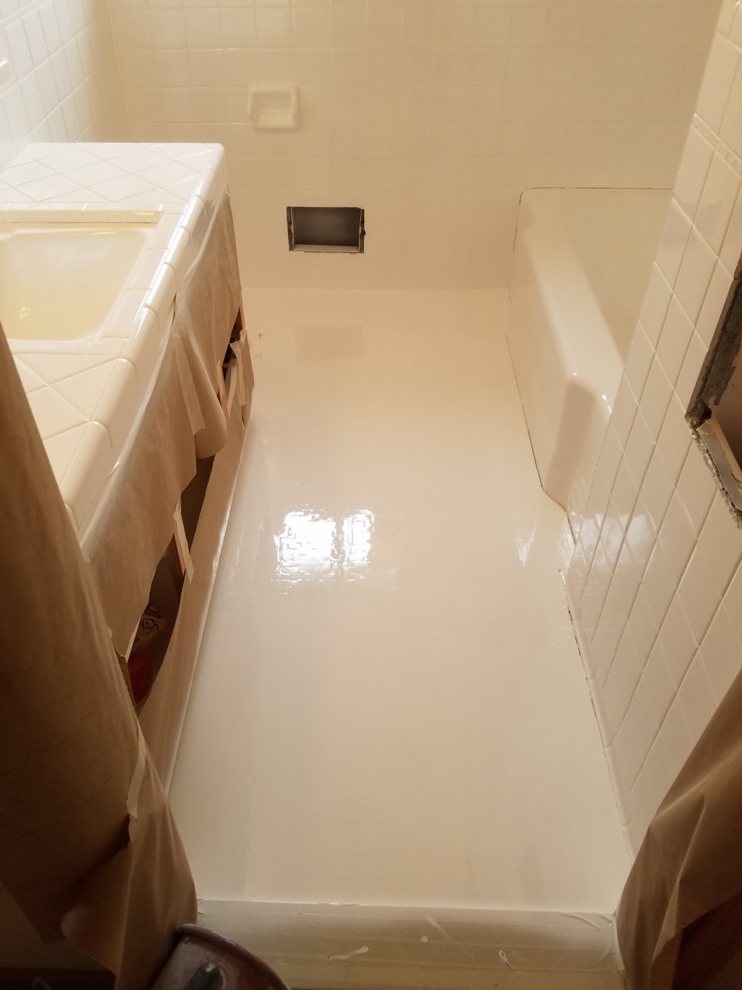Bathroom Floor Refinishing Detroit Liquid Porcelain