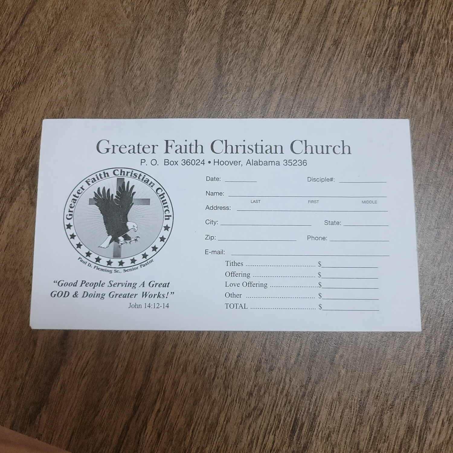 Tithe Envelopes 6 3/4 Regular (Size 3 3/4" x 6 1/2") Computer Printing Etc.