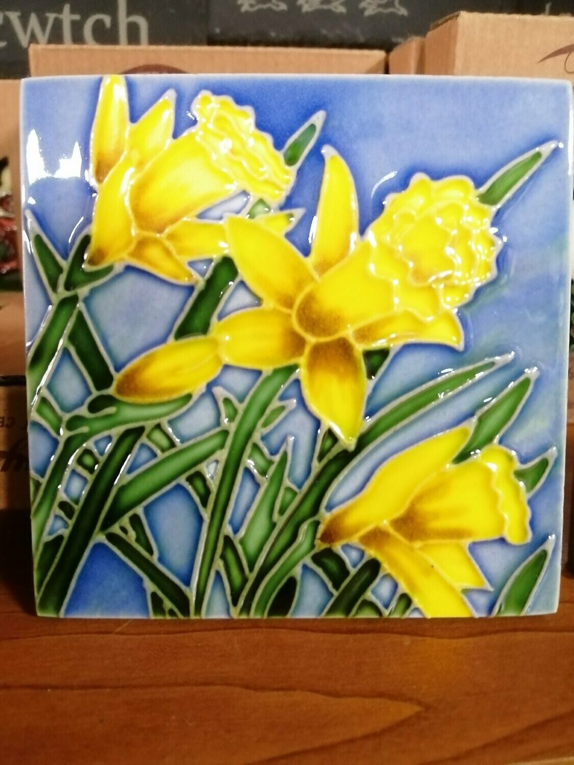 Daffodil Ceramic Tile / Coaster
