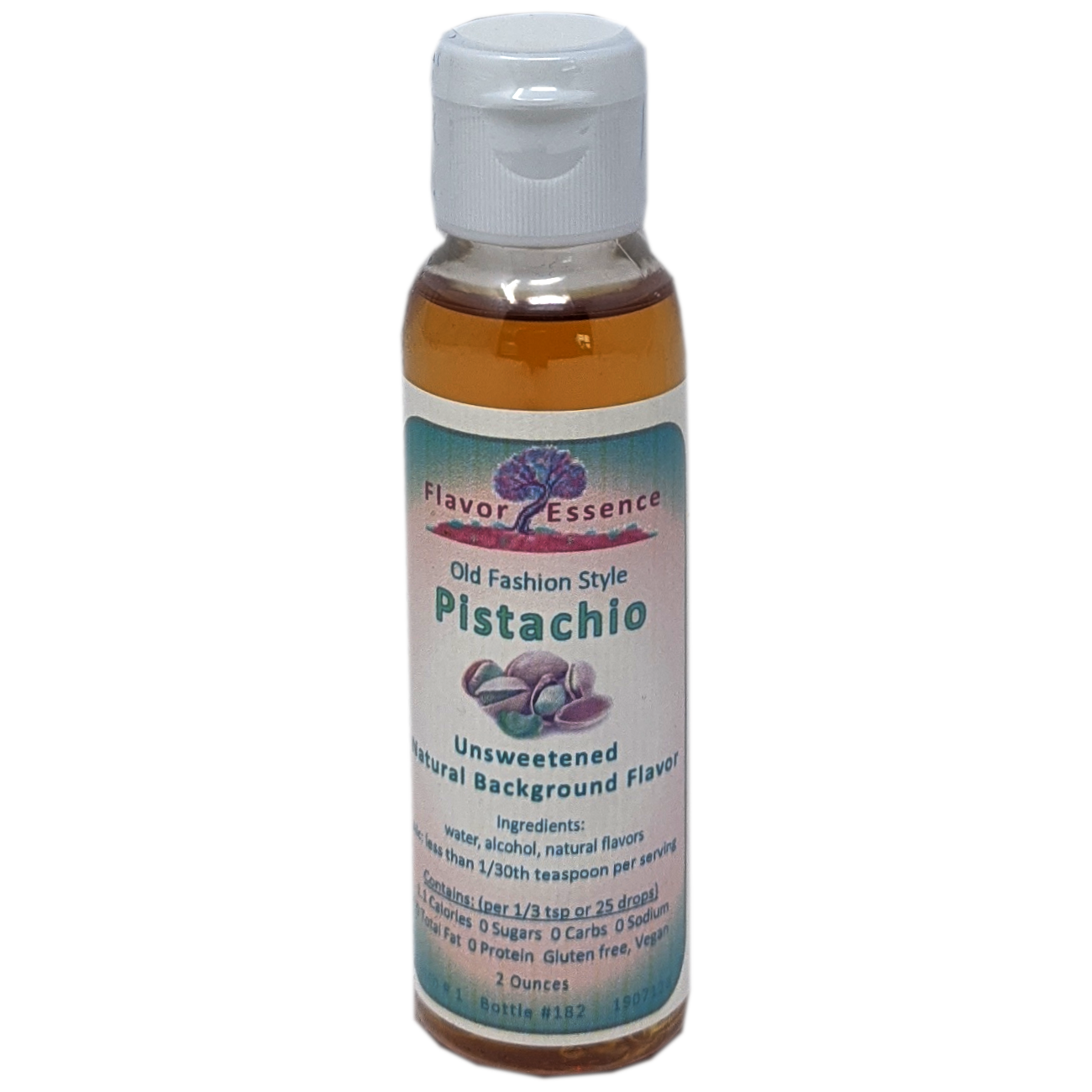 Flavor Essence Pistachio 2oz Natural Unsweetened Background Flavoring
