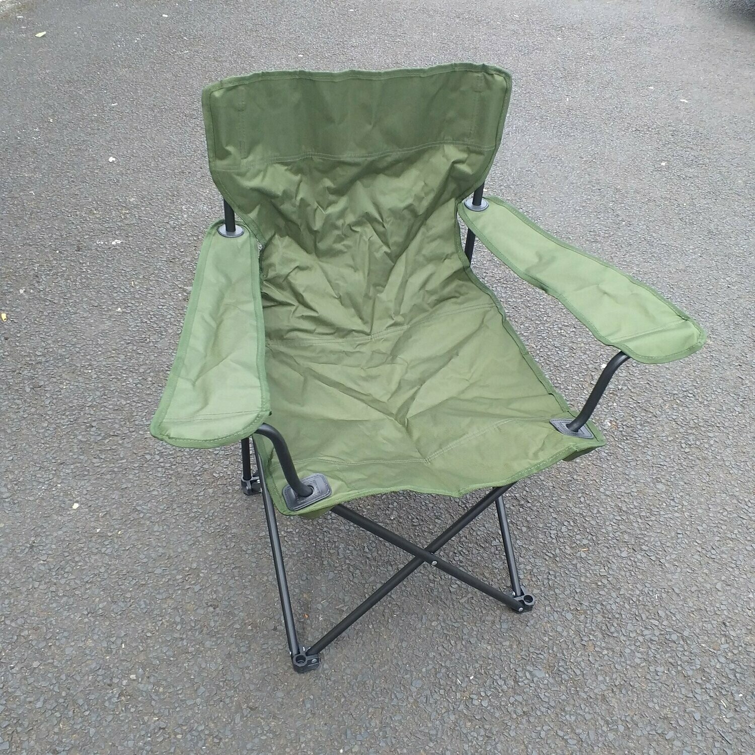 British Army Issue Folding Chair (Arm Rests)