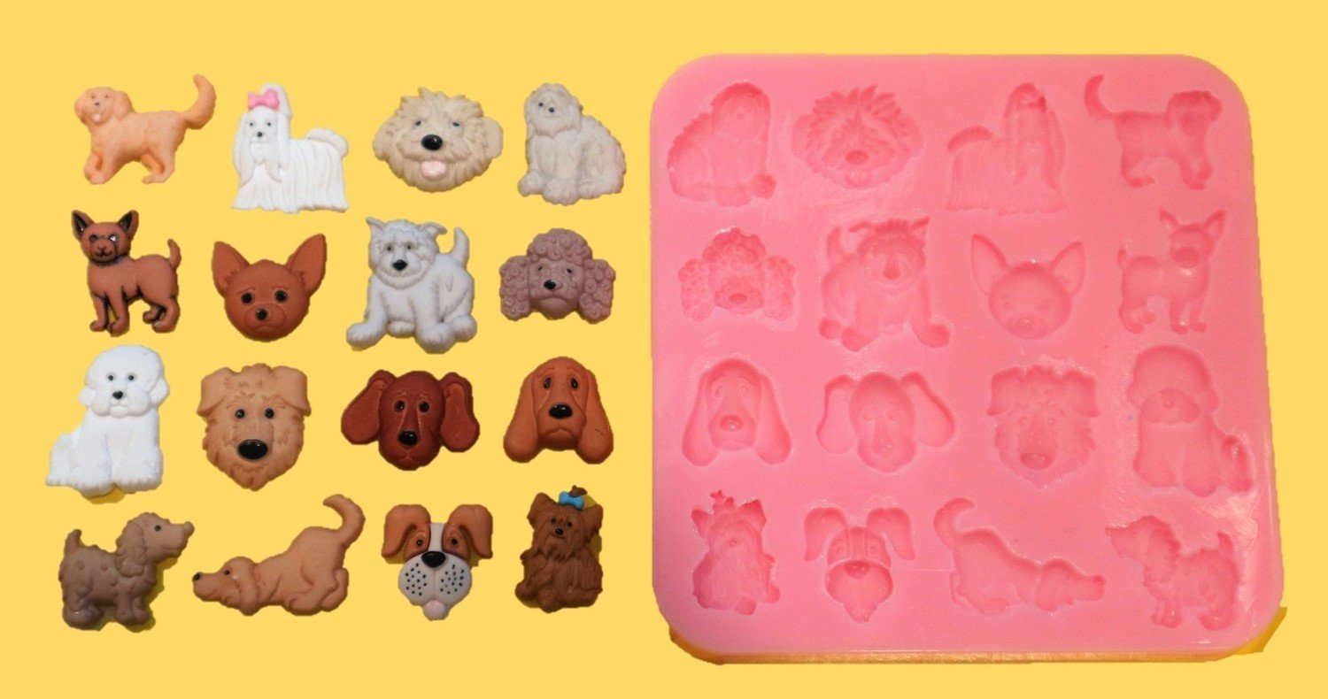 DOG SET 005 SILICONE MOULD