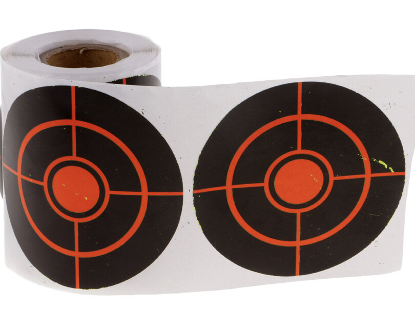 250 pcs 3inch Shooting Splatter Paper Targets Reactive Adhesive Paper
