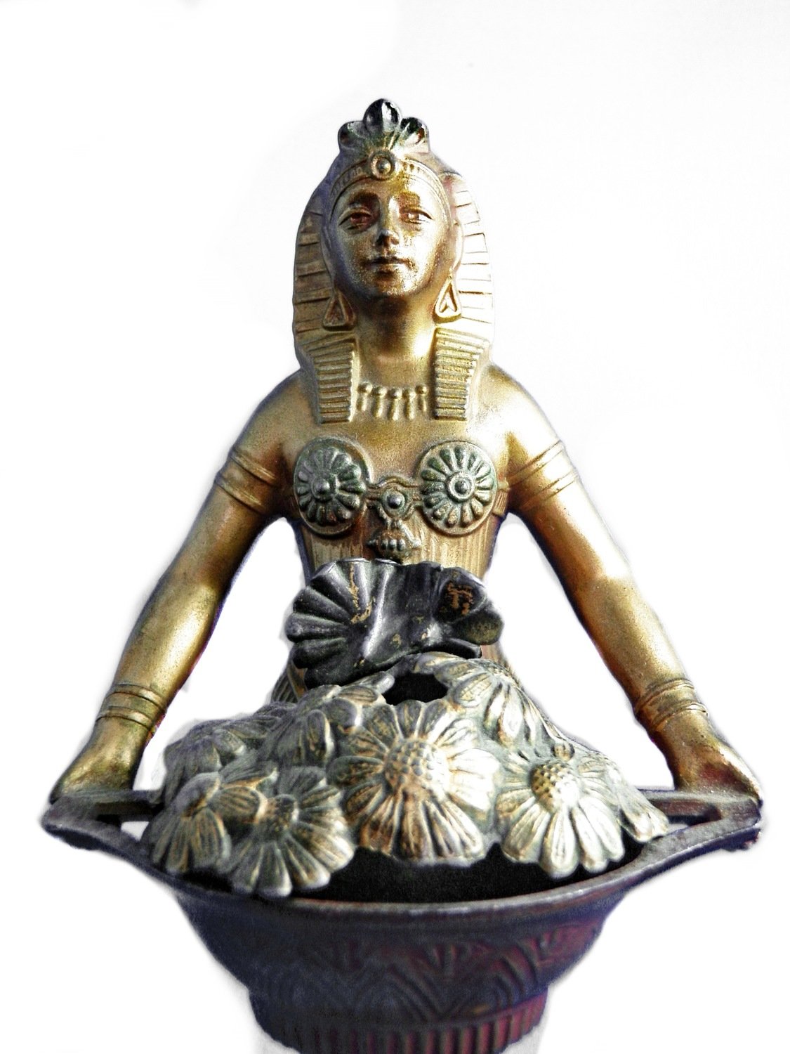 Vantines Art Deco Egyptian Revival Lady Incense Burner