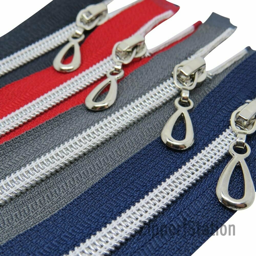 Decorative Nylon Open End 5 Zips