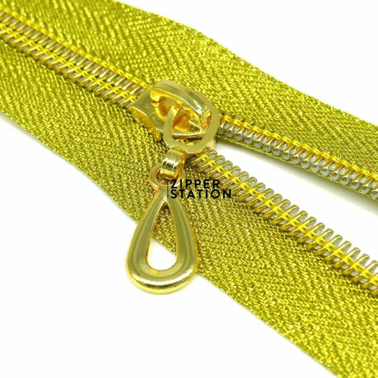 Nylon Continuous 5 Zip Metallic (2 slider per meter)