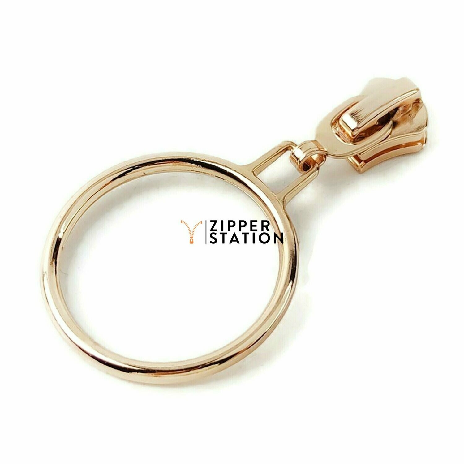 5 Metal ORing Zip Sliders