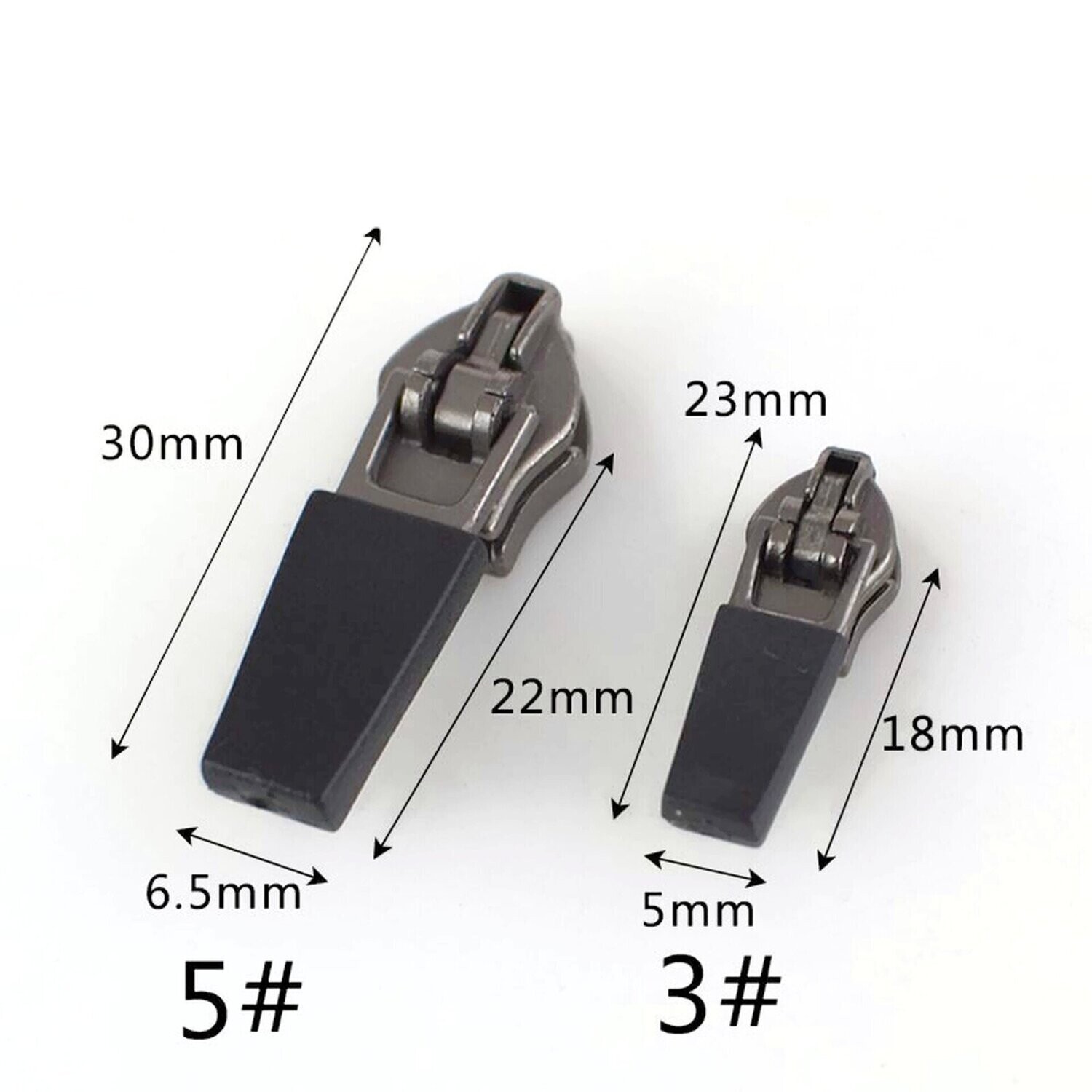 5 and 3 Nylon Coil Zip Pull for Waterproof/Reverse Nylon Coil