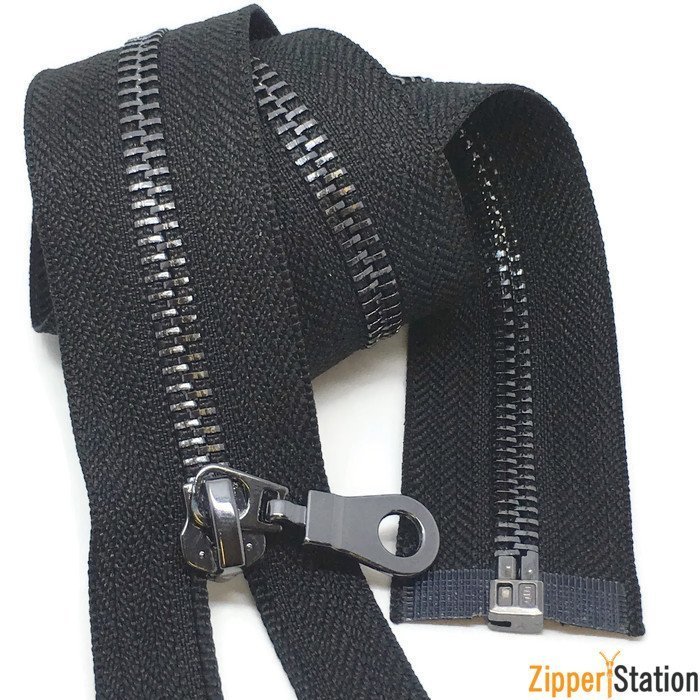 Gun Metal Open End Metal 5 Zip