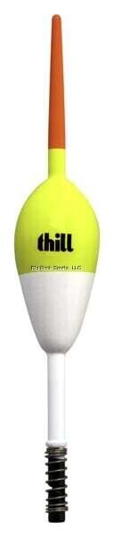 Thill Premium Balsa Weighted Fishing Float 2 Pack 7/8 in. Oval 5 1/2 in. Spring