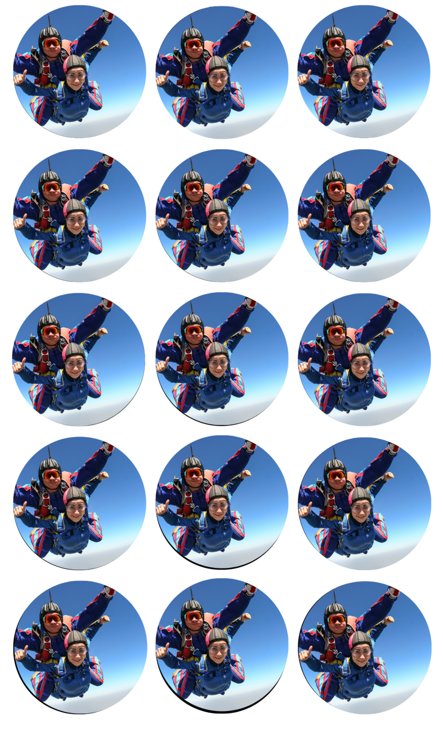 15 Personal Photo Edible Wafer Paper Cupcake Toppers