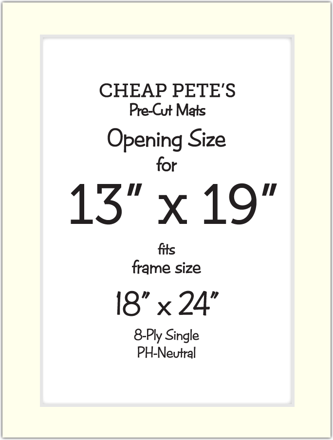 13x19 Opening for 18x24 frame 8Ply Mat Pack