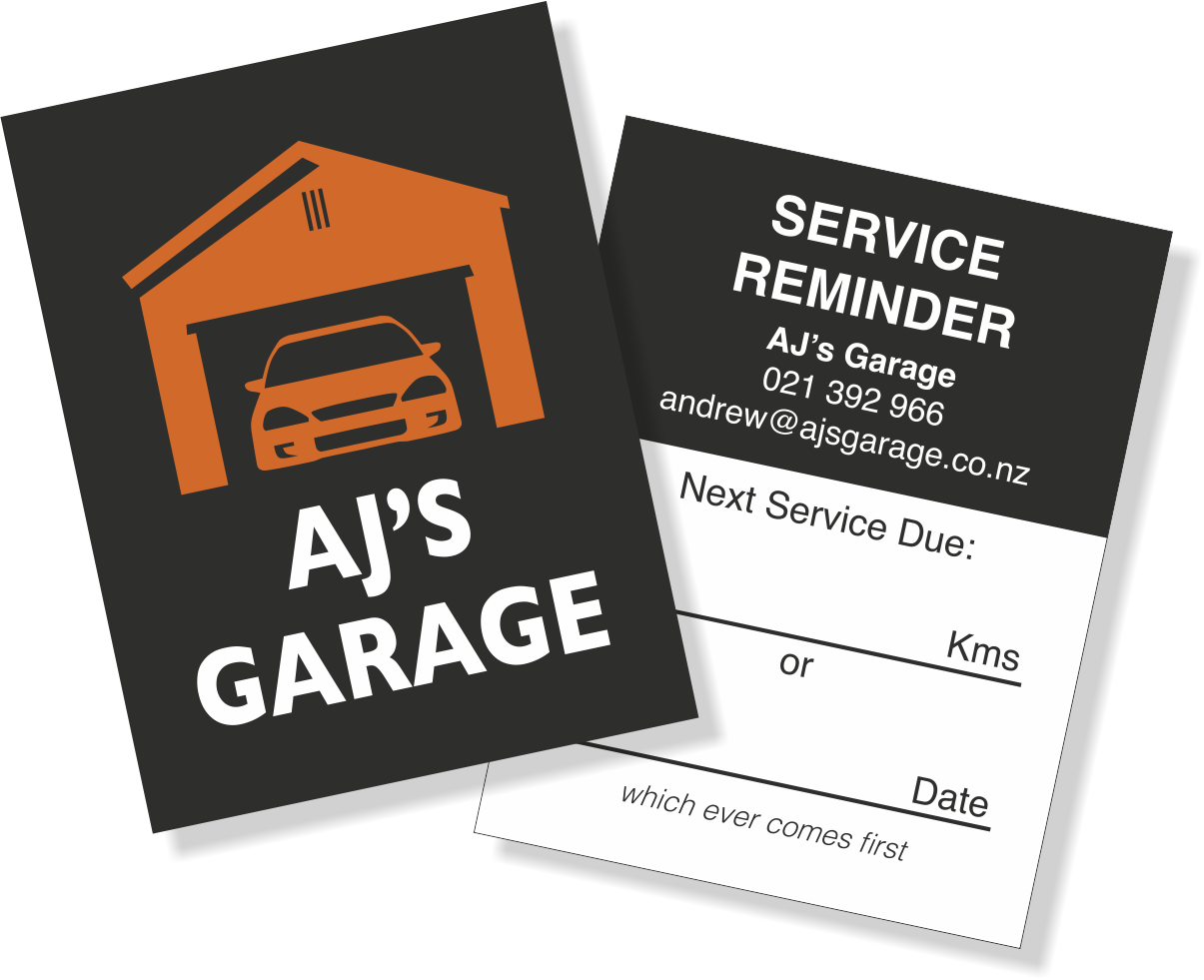 Lube/Service Stickers