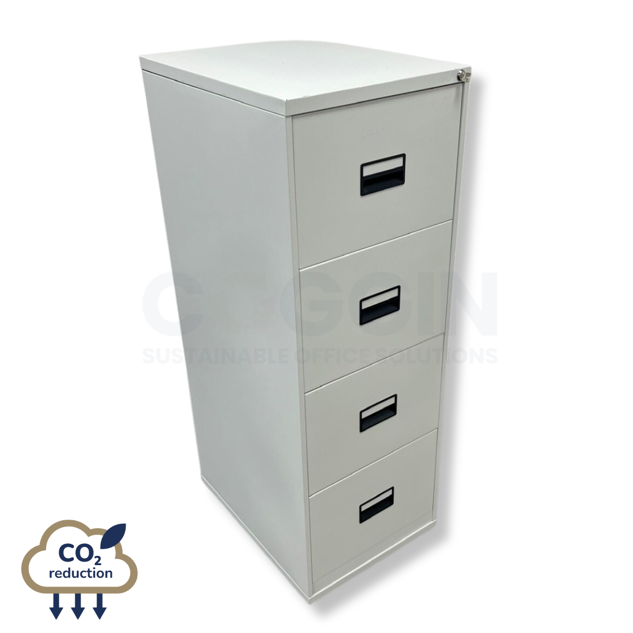 Second Hand 4drawer Metal Filing Grey