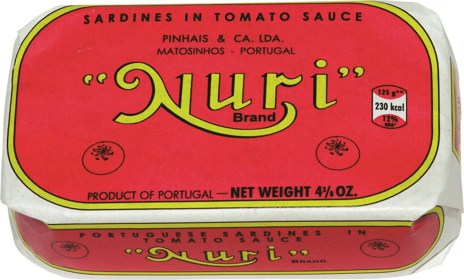Nuri Portuguese Sardines (Not Spiced) in Tomato (4.3 oz)