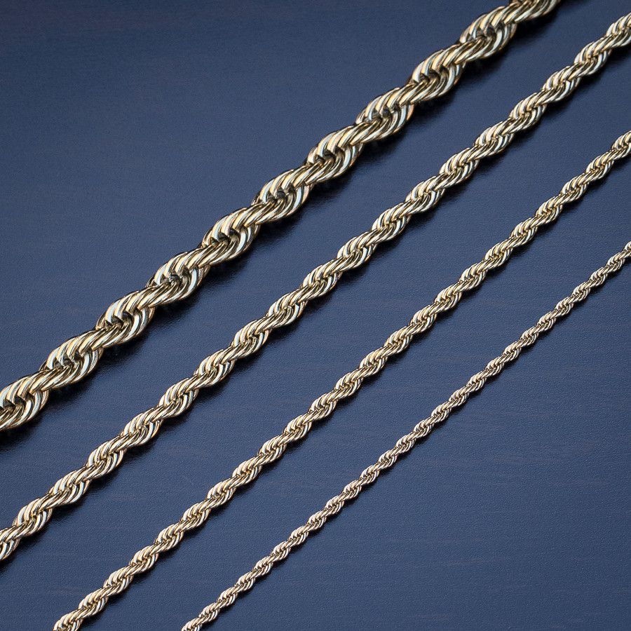 14K Gold Rope Chain 1826 inches