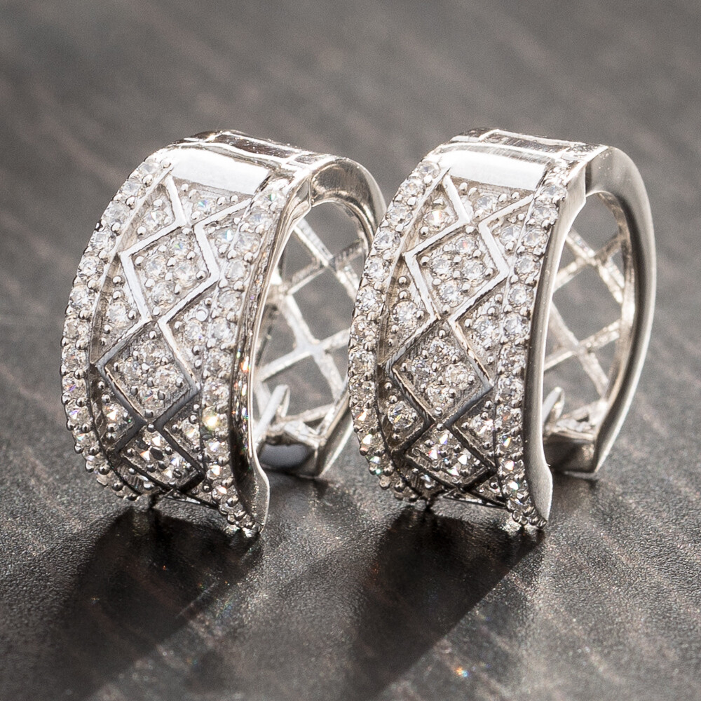 Mens iced out hoop earrings Clearance