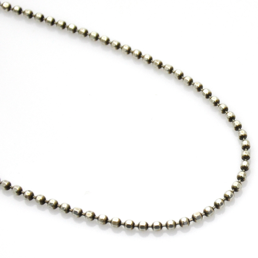 White Gold Plated Ball Chain