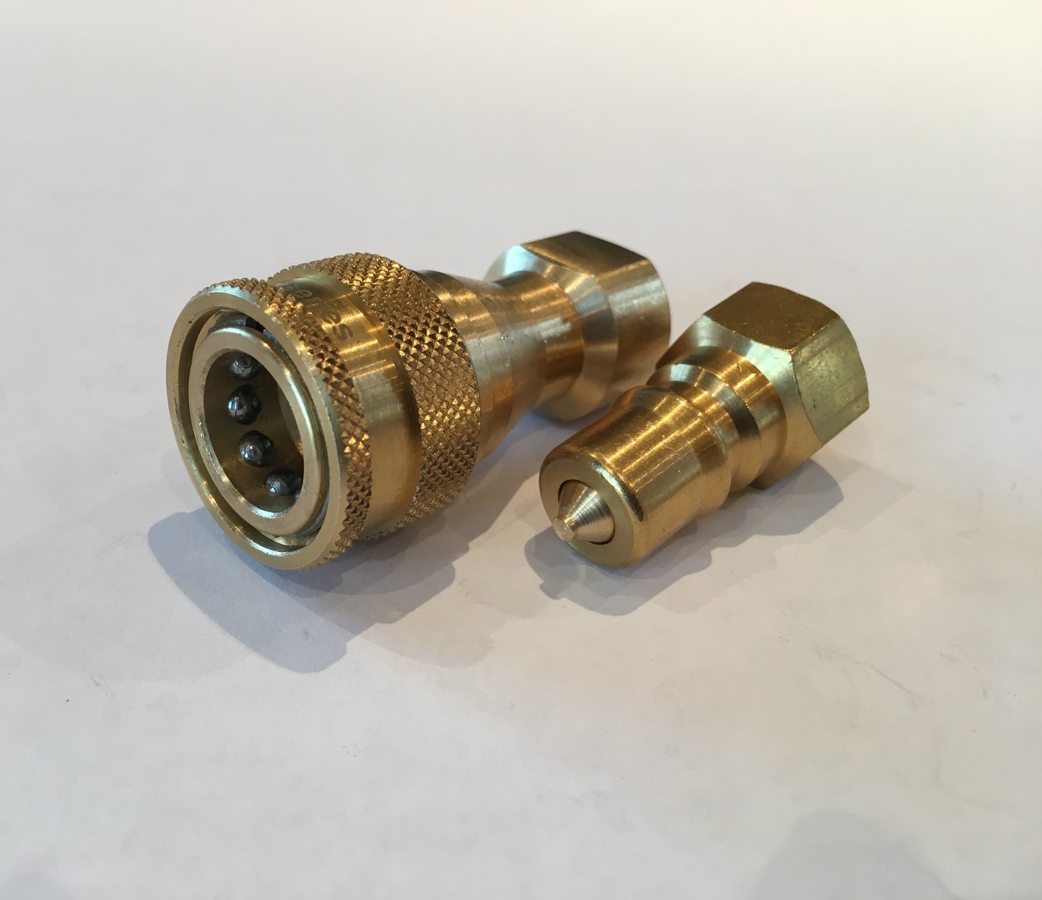 Male + Female Brass Couplings