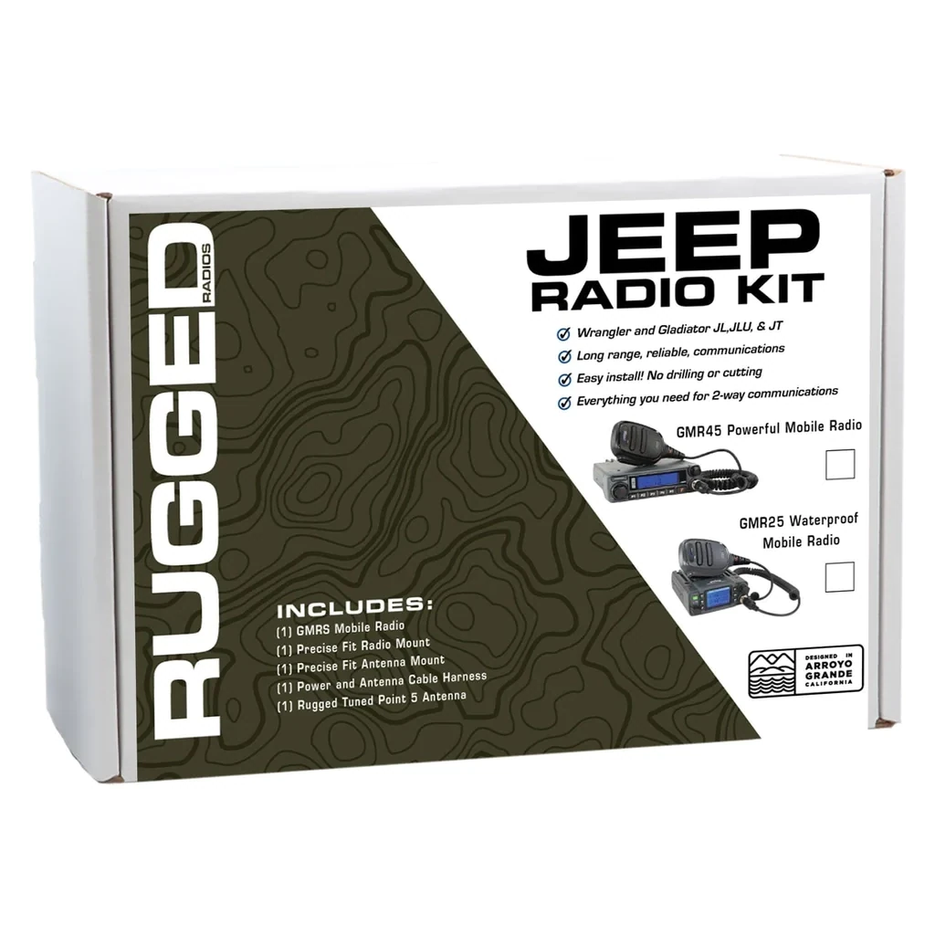 Rugged Radios Jeep Wrangler JL, JLU, and Gladiator JT TwoWay GMRS