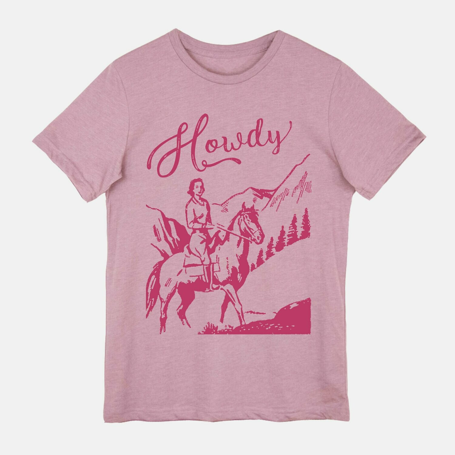 Howdy Cowgirl Rodeo Equestrian Horse Tshirt Tee
