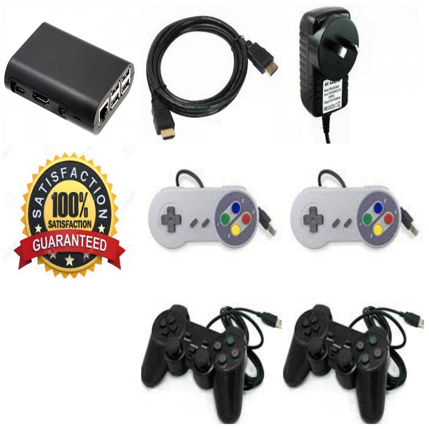 MICRO CADE OVER 35,000 RETRO GAMES WITH 2 X PS CONTROLLERS