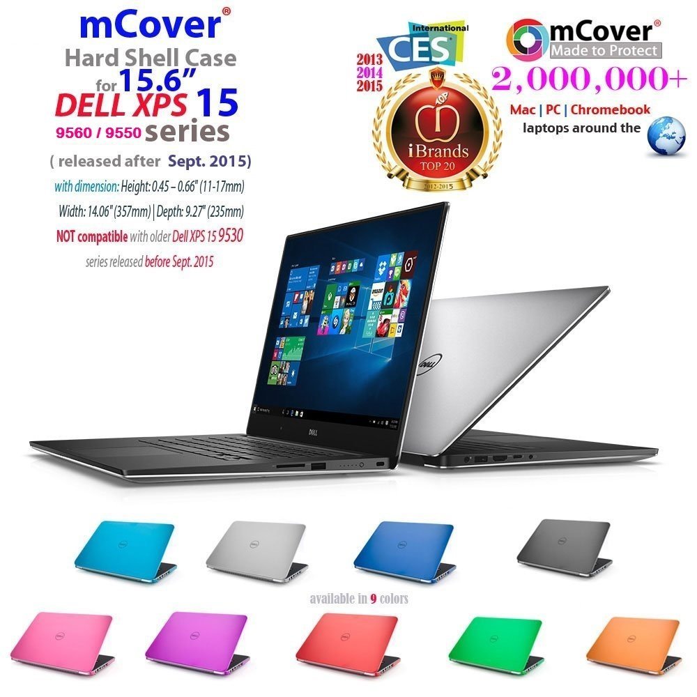 mCover Hard Shell Case for 15.6" Dell XPS 15 9570 / 9560 / 9550