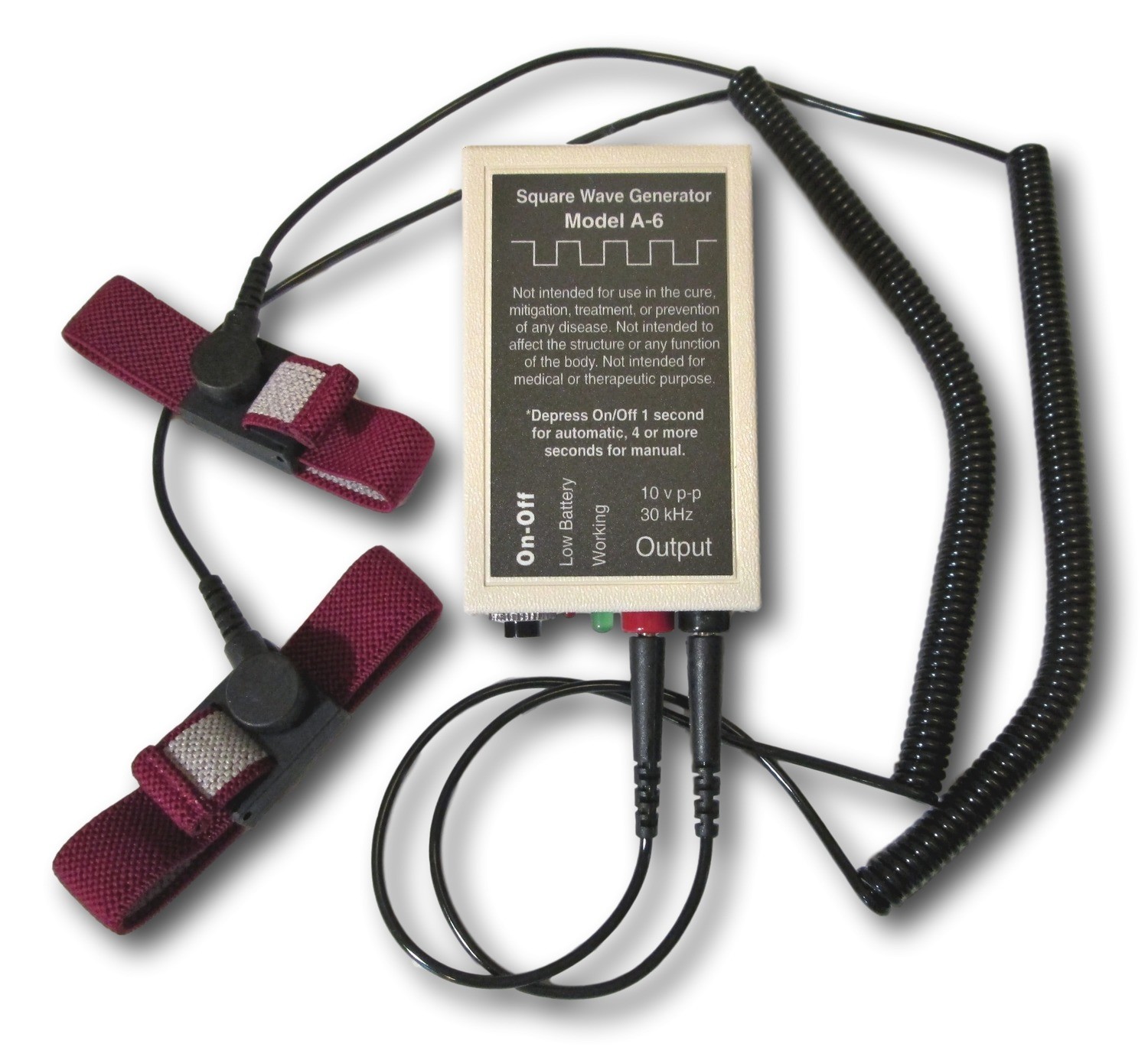 MODEL A6 ZAPPER WITH CONDUCTIVE WRISTBANDS Zap The Parasites Buy