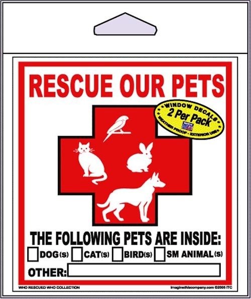 Window Decal Rescue Our Pets