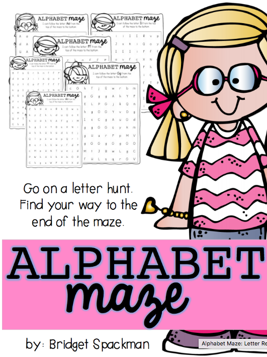 Alphabet Maze: Letter Recognition Activity