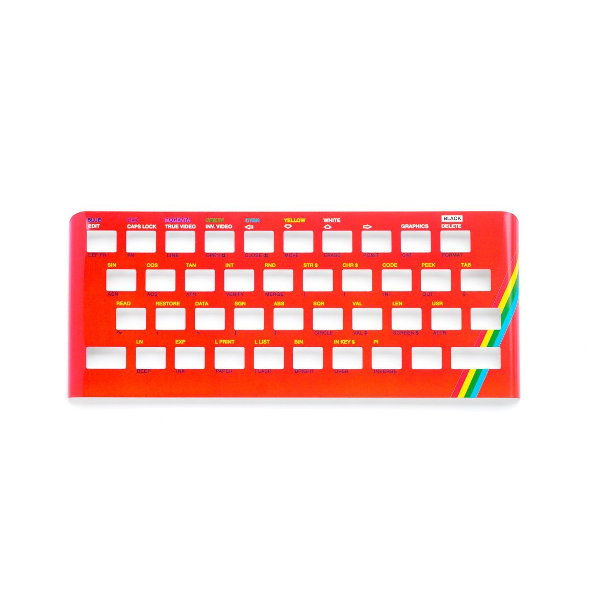Zx Spectrum 48k keyboard cover faceplate