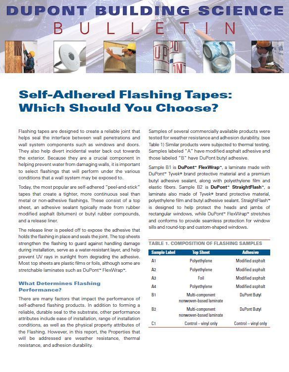 Store Parksite » K02147 DuPont Tyvek Tech Talk SelfAdhered Flashing