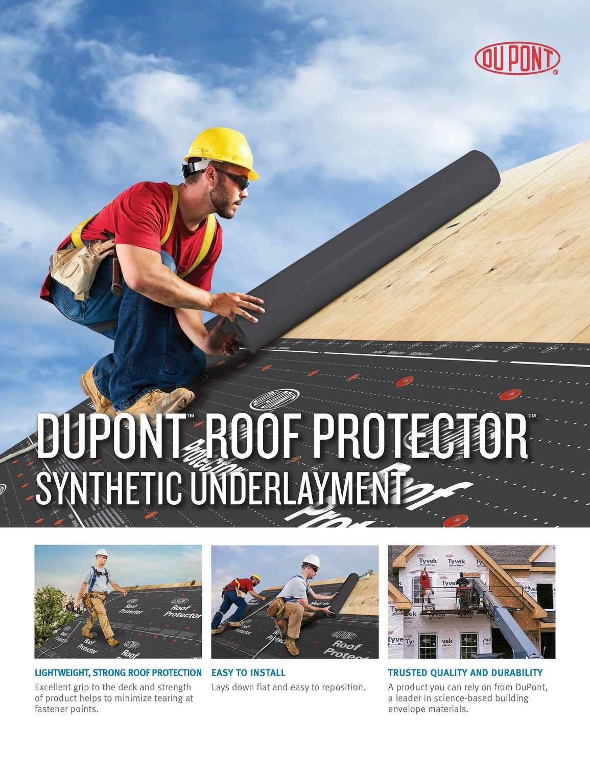 K29443 DuPont Tyvek Roof Protector Synthetic Underlayment ...