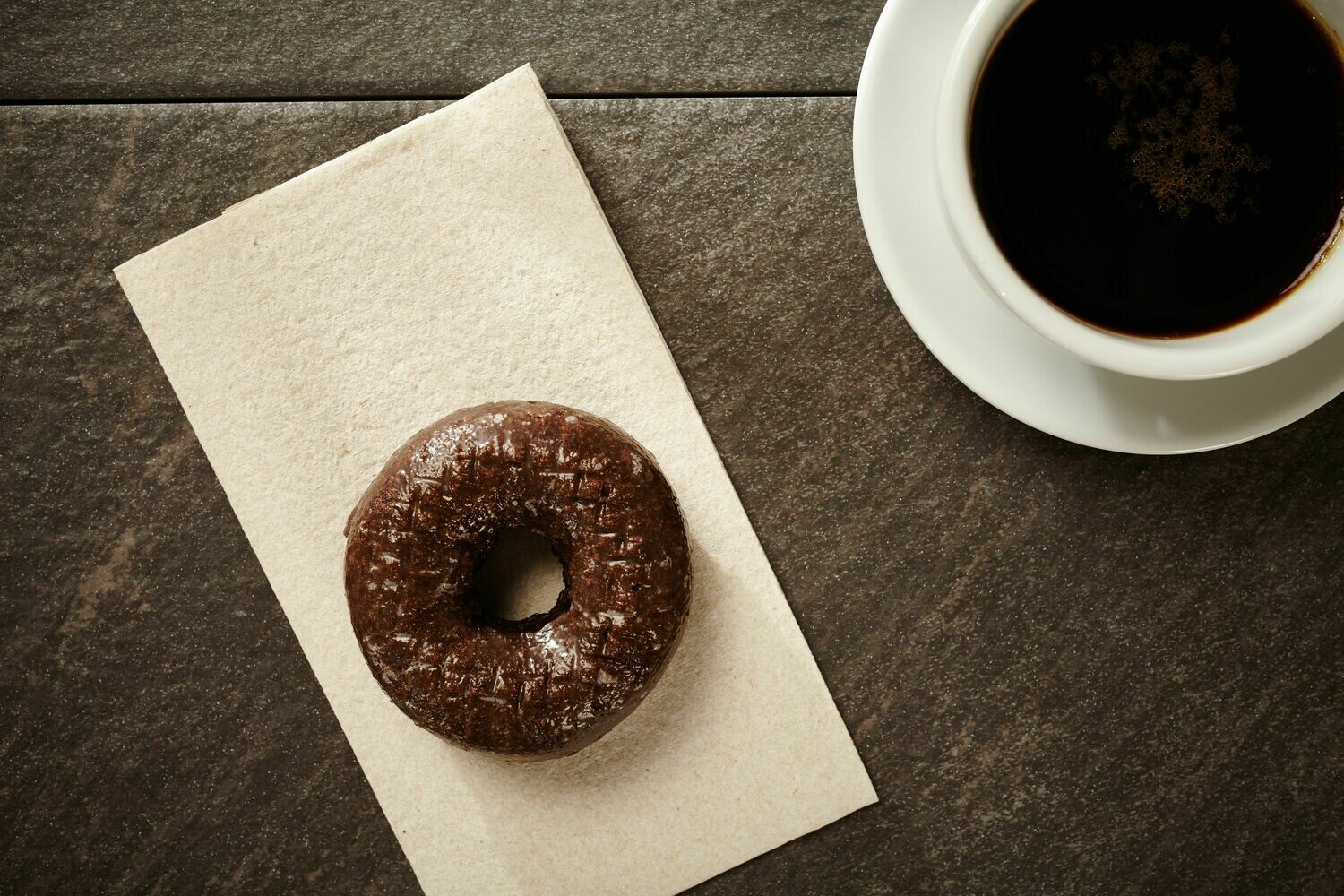 Fudge Cake Donut, Glaze (Single Donut)
