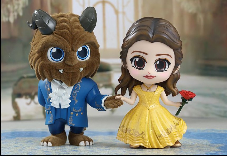 Bella y Bestia Figuras Kawaii